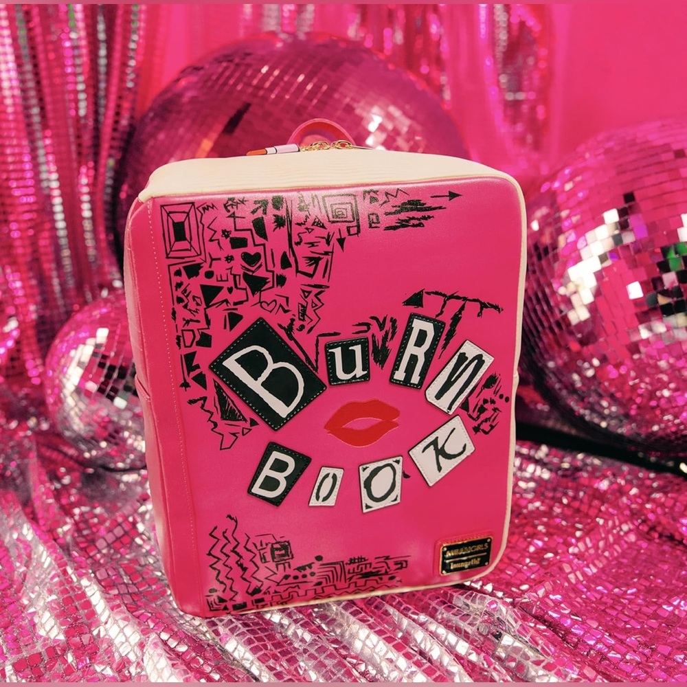 Loungefly Paramount: Mean Girls - Burn Book items, Amazon Exclusive